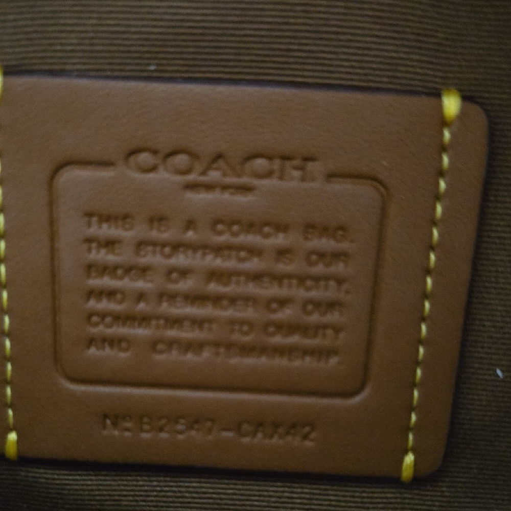 Coach Yellow and Black Logo Belt Bag - Picture 10 of 15